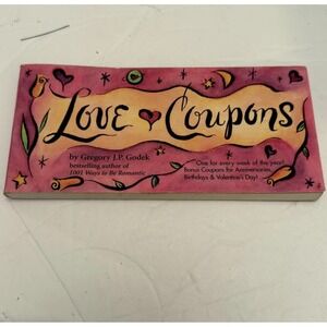 Vtg Love Coupons 1 For Every Week + Bonus Coupons By Godek, Gregory J.‎ P. 1997